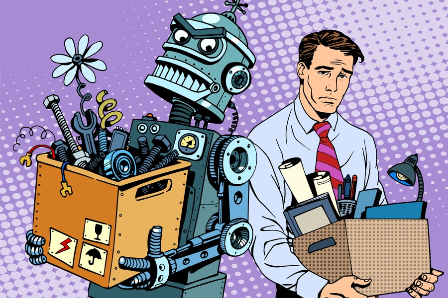 negocios inteligentes, robots