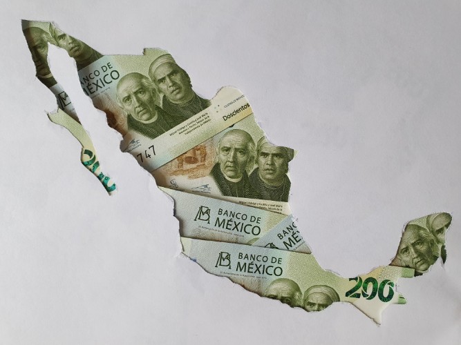 Territorio mexicano en billetes