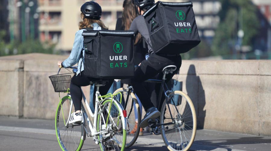 uber eats repartidores bicicletas