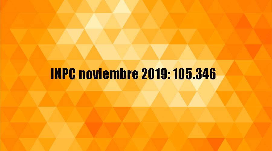 inflación inpc noviembre 2019