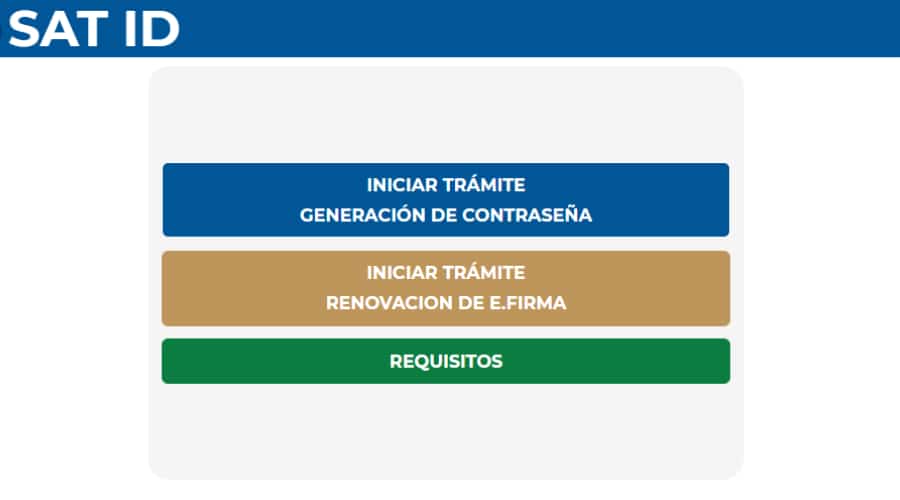 Renueva la contraseña o e.firma sin salir de casa con SAT ID