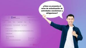 ¿Cómo se presenta el aviso de actualización de actividades económicas y obligaciones?